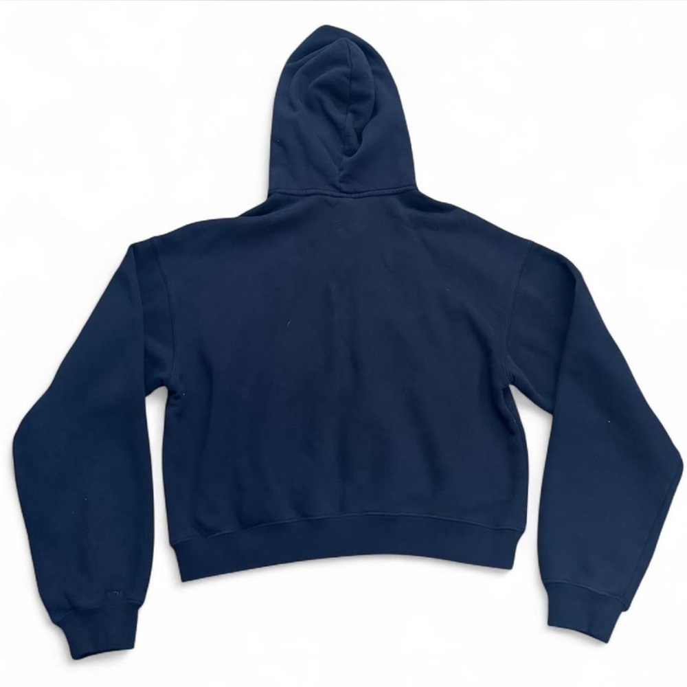 SKIMS *NWT VINTAGE FLEECE ZIP UP HOODIE | COLOR: WASHED ONYX | SIZE: L - Picture 10 of 12